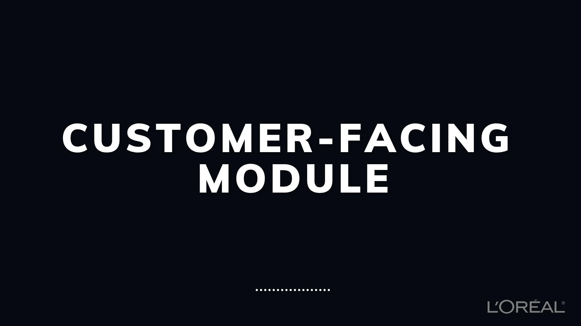 Slide 31 - Customer Facing Module