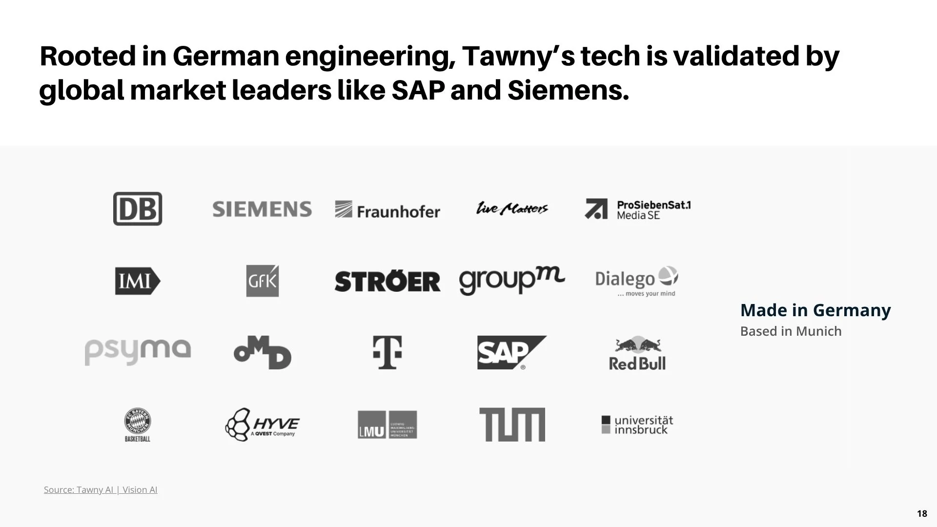 Slide 18 - Tawny Clients