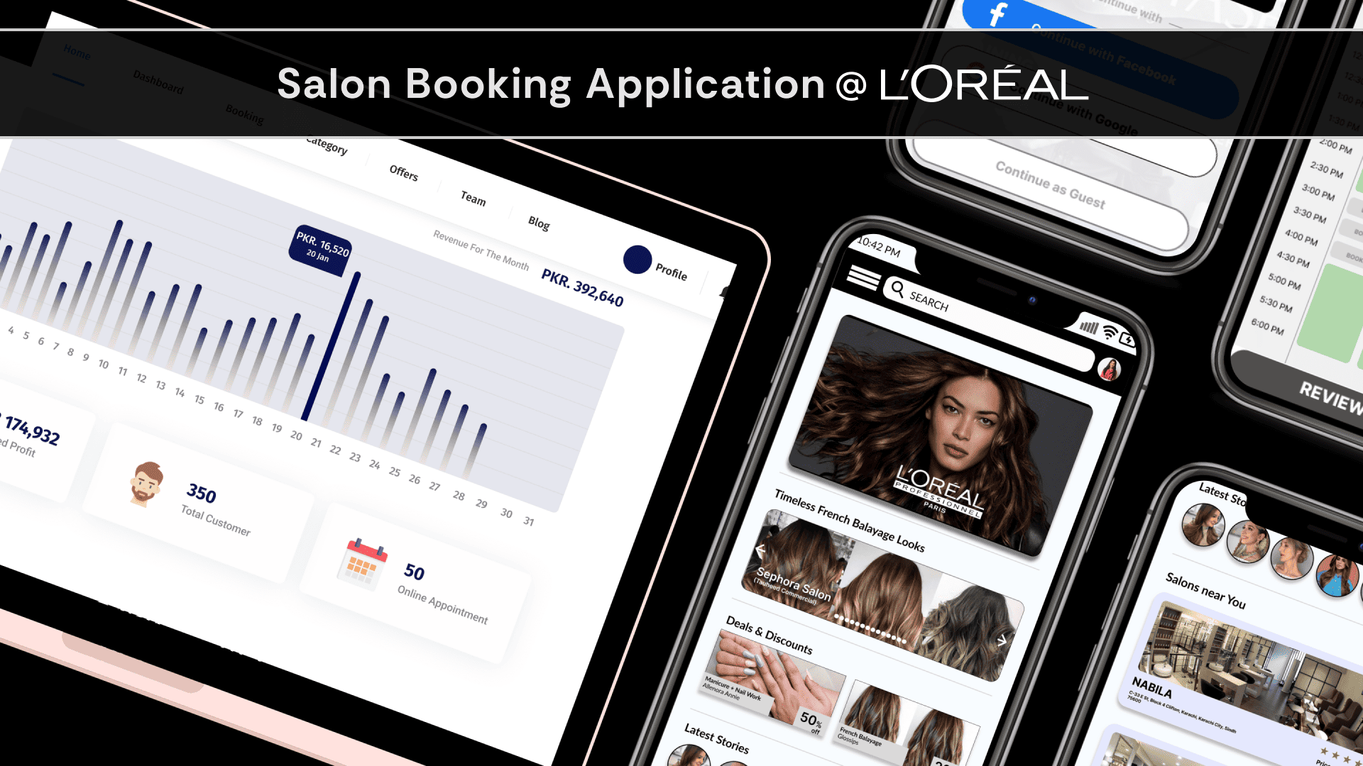 L'Oréal Salon Booking Showcase